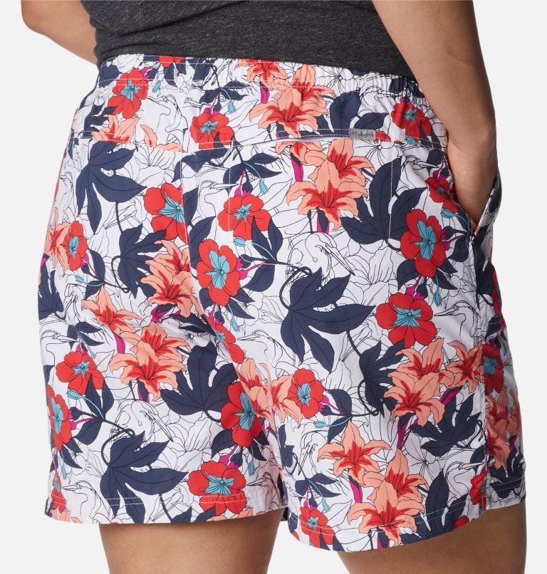 Women's Columbia Sandy River II Printed Shorts Flower | Plus Size CA-CL04A